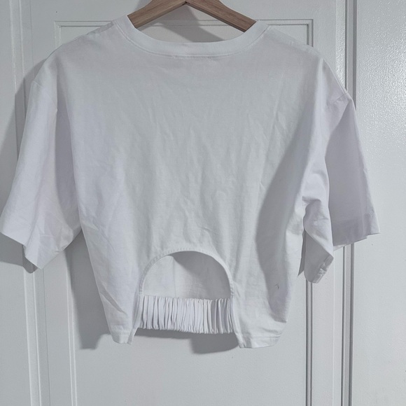 Frame White Elastic Back Tee Medium - Picture 5 of 5